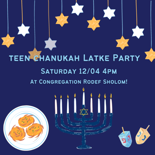 Banner Image for Teen Chanukah Latke Party